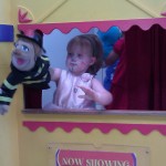Starring in her own puppet show!